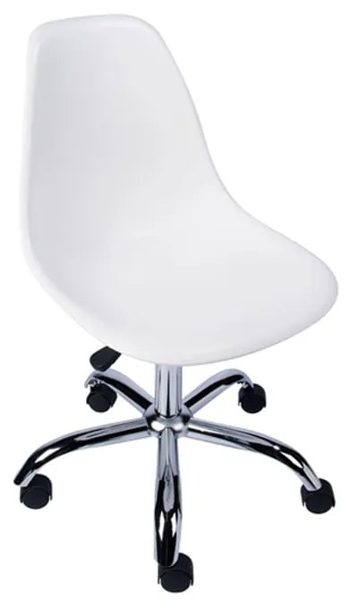 Cadeira de Escritório Eames Eiffel Giratória Branco - Cadeira de Escritório Eames Eiffel Giratória - Branco