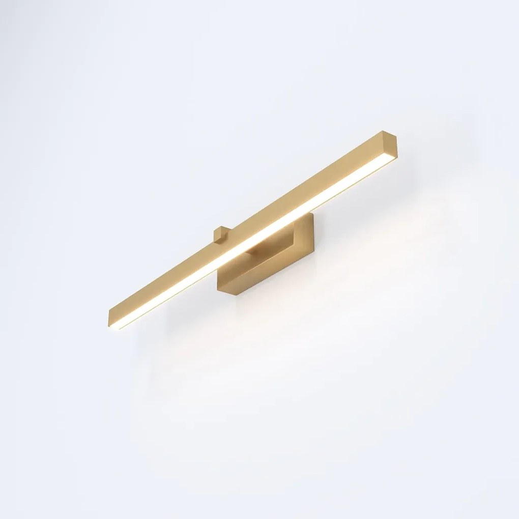 Arandela Horizontal Long 5X8,5X60Cm Led 9W 3000K - Qimporta Ar2524 (CHAMPANHE)