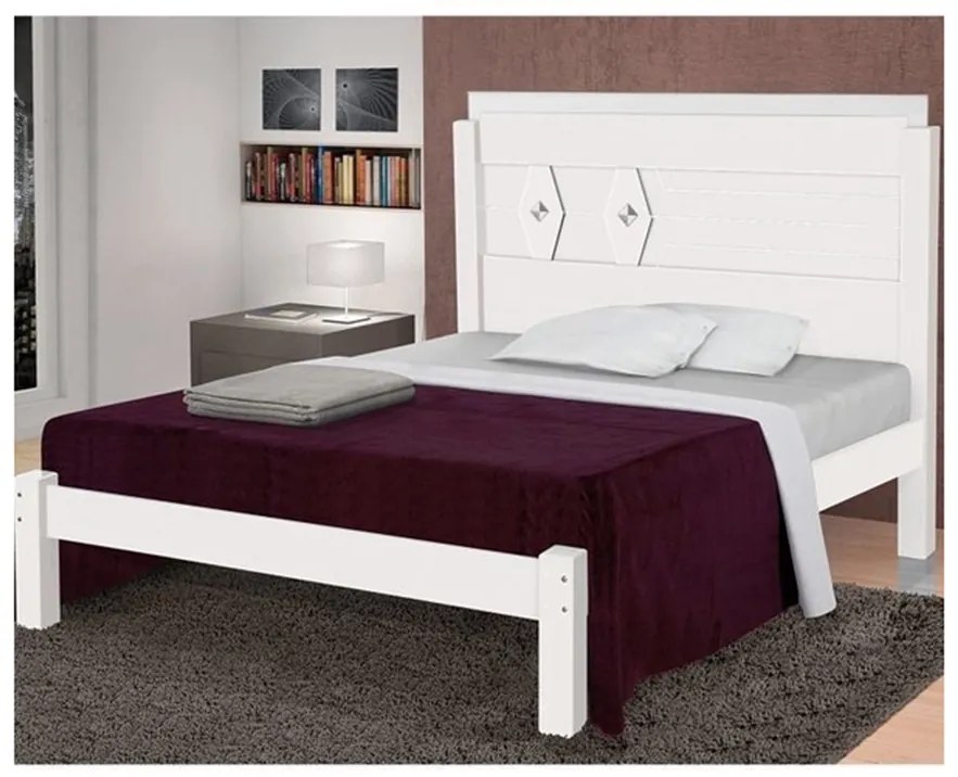 Cama Lívia Casal Branco – Carmolar Móveis