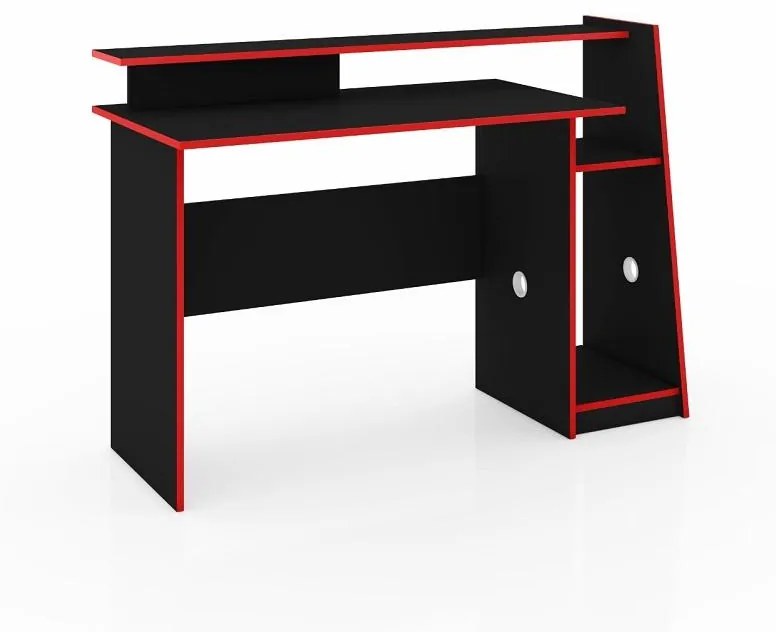 Mesa Gamer Escrivaninha Evolution Preto Vermelha