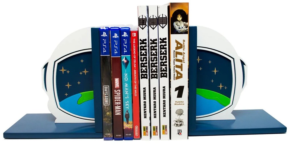 Aparador de Livros Astronauta Planeta Terra