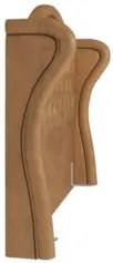 Cabeceira Cama Box Casal 140cm Antibes Z37 Sintético Caramelo - Mpozen