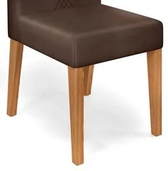 Kit 2 Cadeiras Para Sala de Jantar Yasmin D04 Freijó/Veludo Moca - Mpo