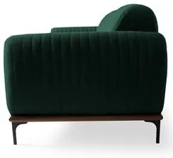 Sofá 300cm 4 Lugares Pés Preto Molino C-117 Linho Verde Musgo - Domi