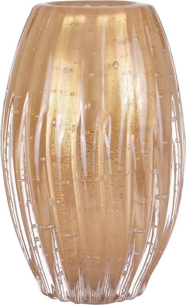 Vaso Murano Valdes c/ Ouro - Champagne  Champagne