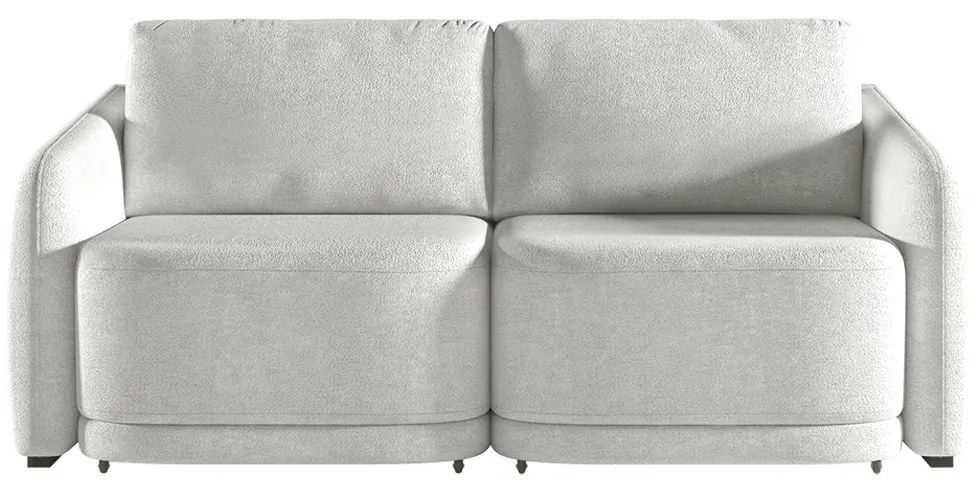 Sofá Cama Modulado Retrátil e Reclinável Decorativo Varsóvia 196cm Bouclê Cinza G33 - Gran Belo