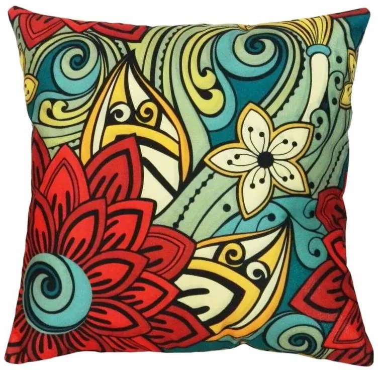 Capa de Almofada Suede Suprema em Tons Verde e Vermelho - Lisa vermelha - 60x30cm