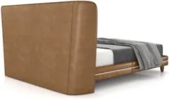 Cama Queen 160cm Com Cabeceira Many Z37 Bouclê Off/Caramelo - Mpozenat