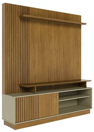 Home Theater Ares Cumaru/Opala - Madetec Móveis