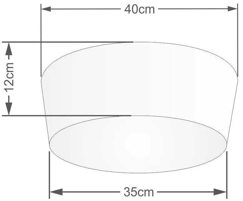 Plafon Para Quarto Cone SQ-3003 Cúpula Cor Branco
