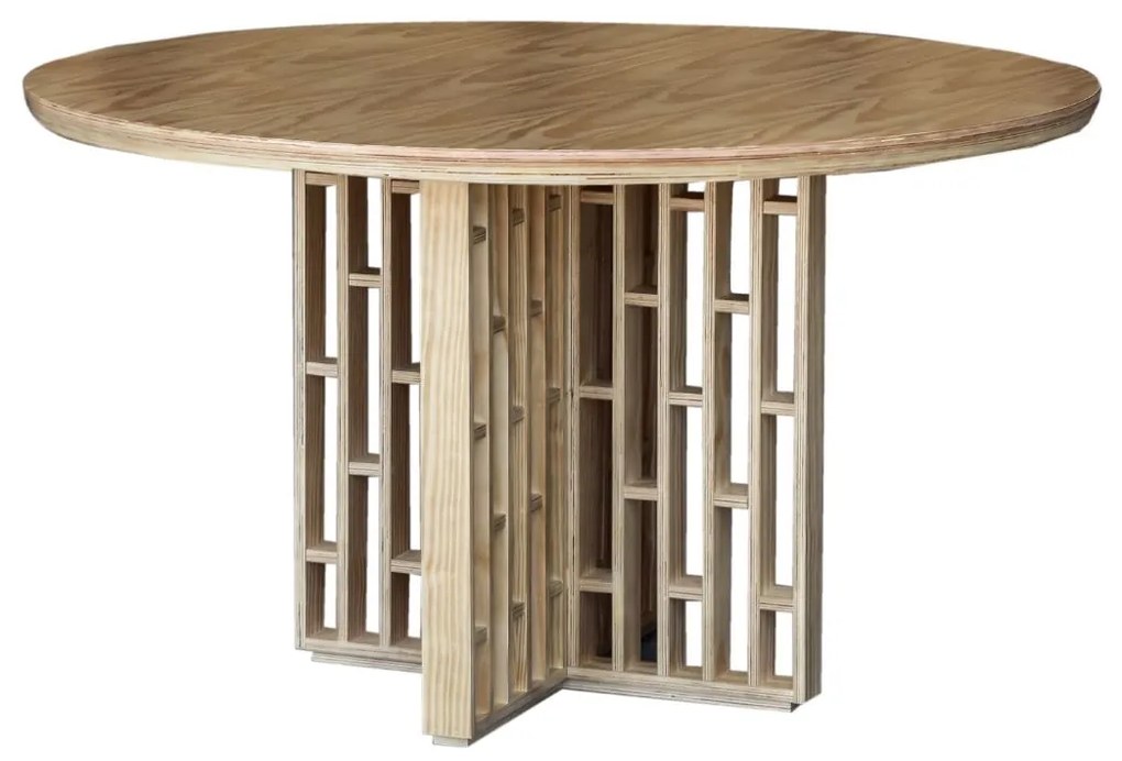 Mesa de Jantar Redonda Portofino G - Mel Pinus