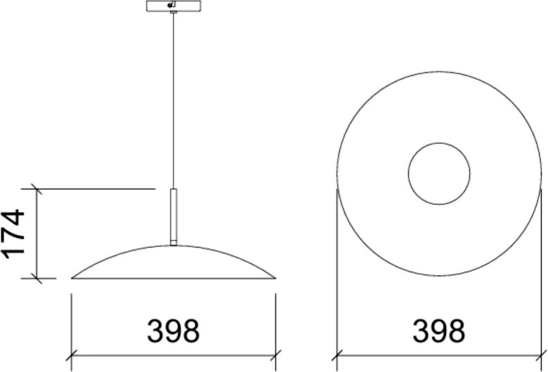 Pendente Tod Dish Egg Large Ø40Cm Led 19W 3000K - Qimporta Pd2526 (TERRACOTA)