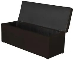 Calçadeira Baú 140 cm Paris Corano Marrom - JS Móveis