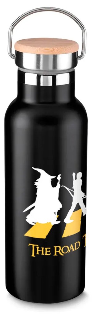 Garrafa Térmica 500 ml The Road to Mordor Senhor dos Anéis - Preto