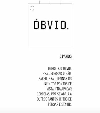 Vela Palavra - Óbvio  Óbvio