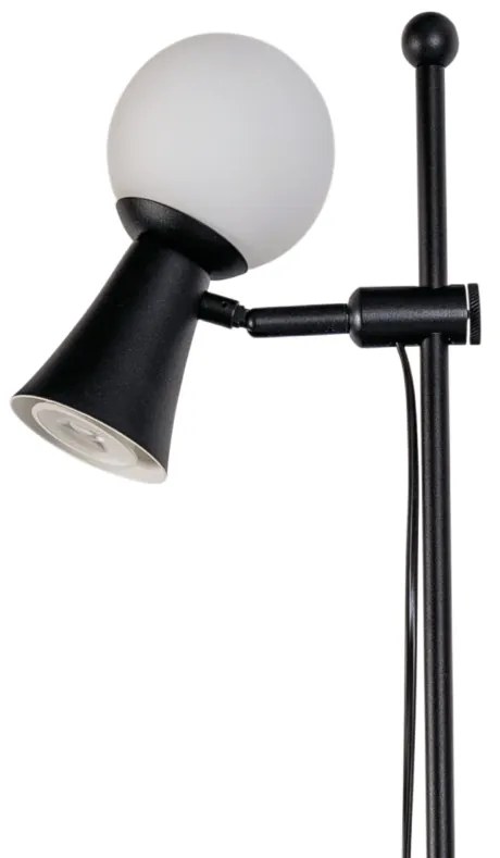 Luminária De Chão Dirham Regulável 24,5X28,9X155,5Cm 1Xg9 + 1Xmr16 Alu... (AV-M - Avelã Metálico, AMBAR)