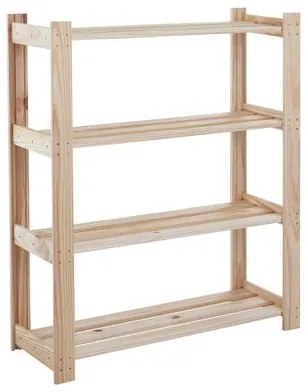 Estante para Livros 90 x 107 cm com 4 Prateleiras Modulare Natural Tramontina