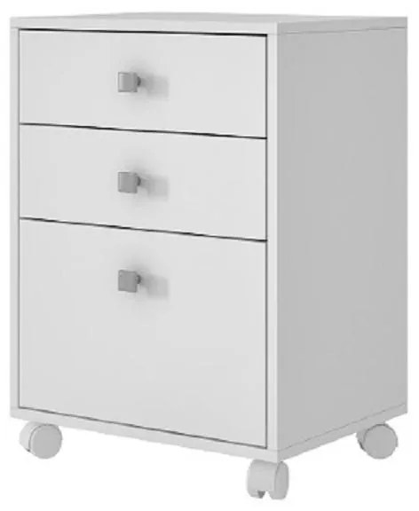 Gaveteiro 3 Portas Bho 29 Da Linha Office - Branco