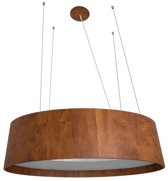 Pendente Madeira Acrilico Imbuia 45Cm