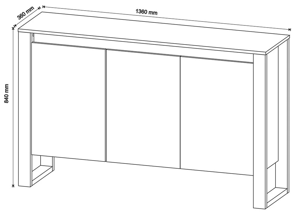 Balcão para Escritório Home Office ME4147 Nogal G69 - Gran Belo