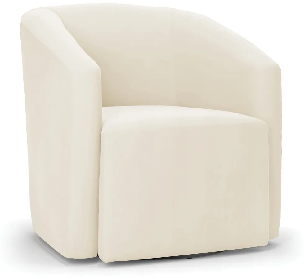Poltrona Decorativa Base Giratória Kit 2 Stella Max Veludo Bege D03 - D'Rossi