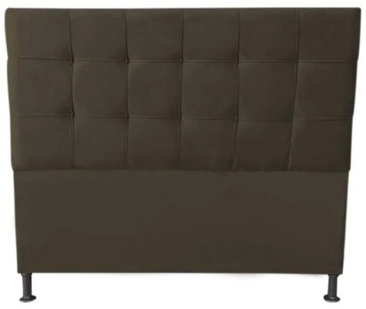 Cabeceira Cama Box Queen 160cm Maya Suede Marrom - Sheep Estofados - Marrom