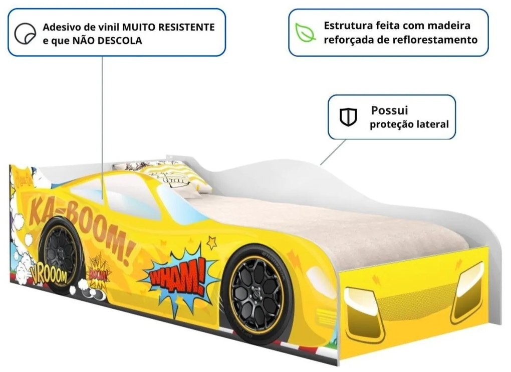 Cama Kaboom Infantil 158cm x 73cm KMCB