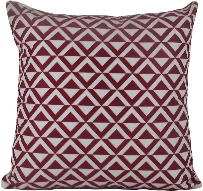 3 Capas para Almofadas SOFT Veludo Geométrico Marsala 43x43cm