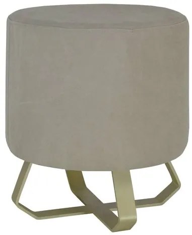 Puff Liban Lona Bege Base Gold 48cm - 60175 Sun House