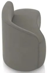 Sofá 2 Lugares Para Sala 140cm Orgânico Wendi Suede Grafite I01 - Mpo