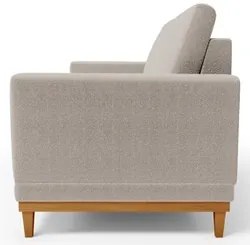 Sofá Living 145cm 2 Lugares Kayrós D05 Boucle Bege - Mpozenato