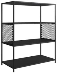 Estante Multiuso Industrial 77cm com Prateleiras Alure Preto Z54 - Mpo