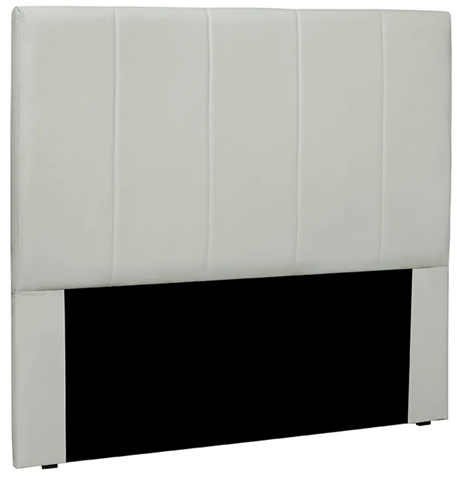 Cabeceira Decorativa Casal 1,40M Erza Veludo Prata G63 - Gran Belo