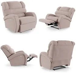 Poltrona do Papai Reclinável Kalie Elétrica Botão LED Massagem FH9 Vel