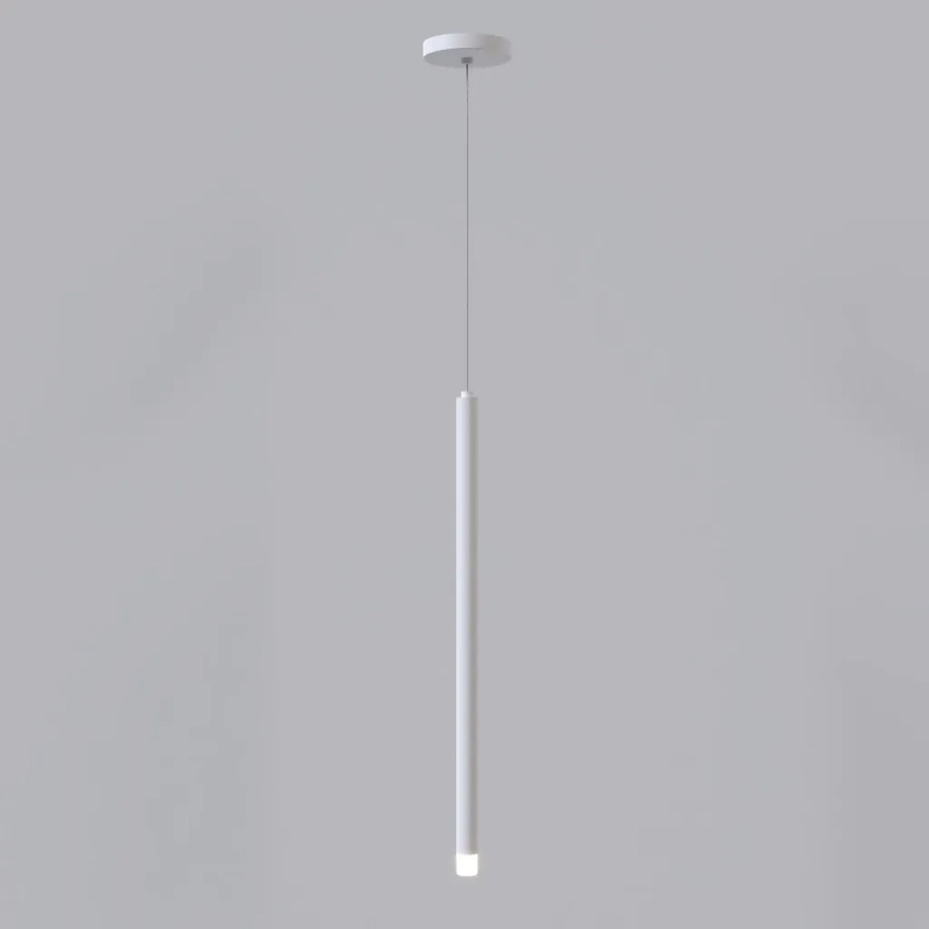 Pendente Tubo Ø2,9X50Cm Ponteira Acrílico 1Xled 5W - Qimporta Pd2316 (CHAMPANHE, 110v)