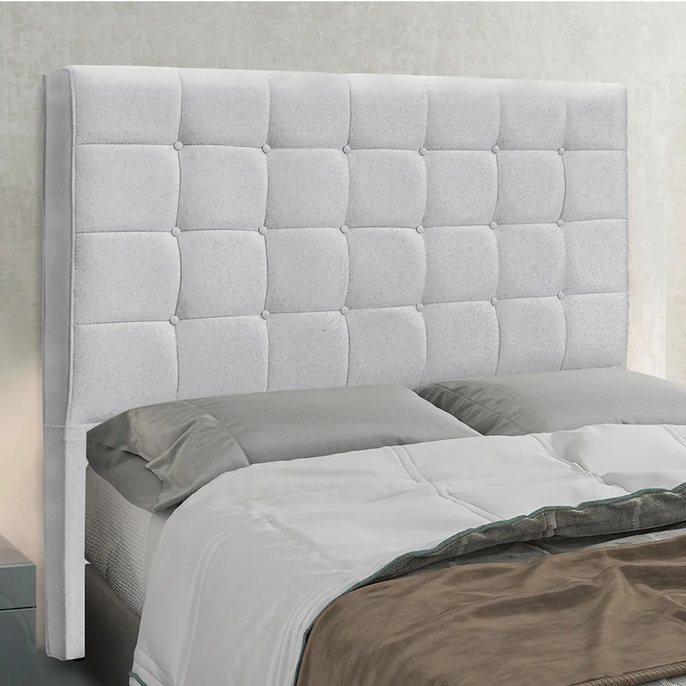 Cabeceira Cama Box Solteiro 90 cm Verona Linho S04 - D'Rossi - Grigio