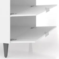 Armário de Cozinha CP01 Com Pia 100cm Pérola Z34 Branco - Mpozenat