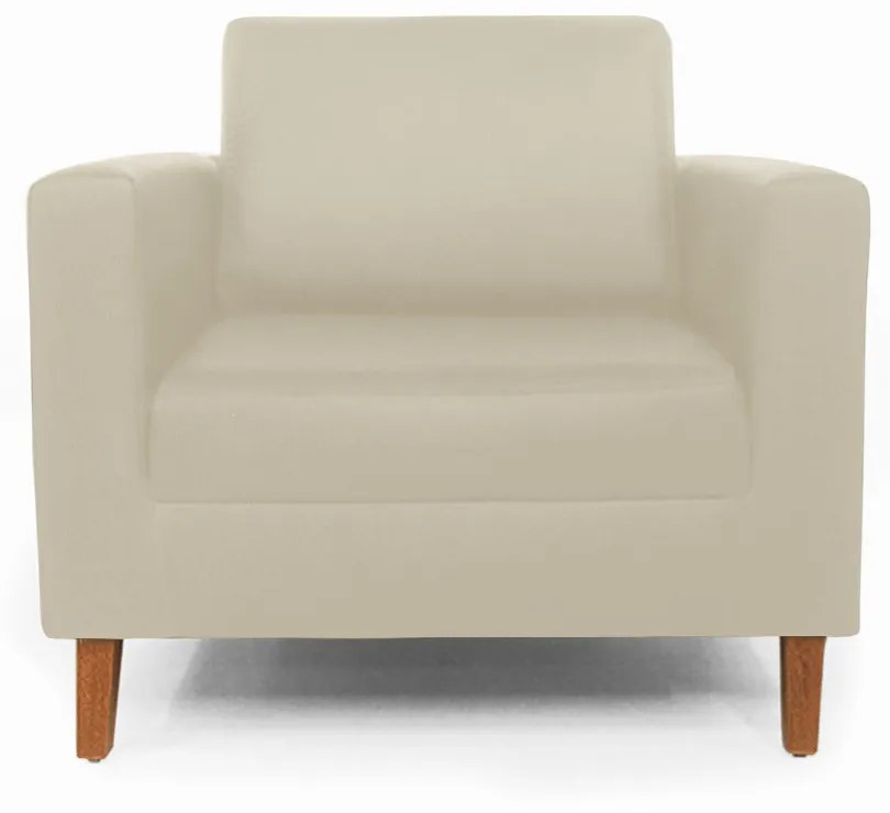 Poltrona Decorativa Gabriela Suede Bege