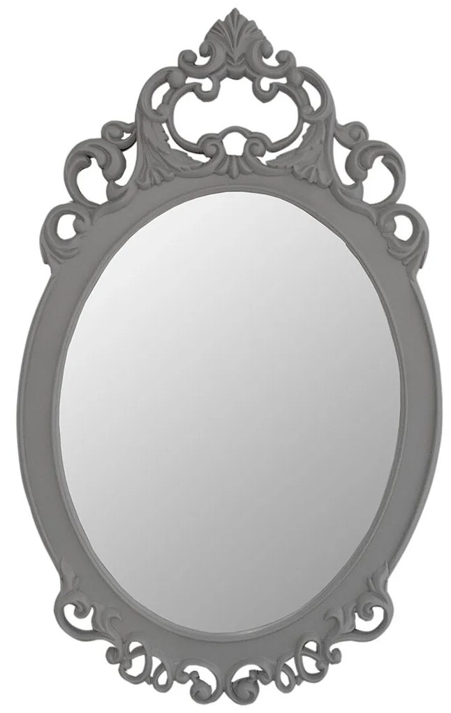 Espelho Oval Chateau - Cinza Claire Kleiner