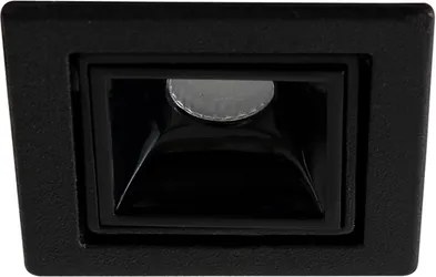Plafon Led De Embutir Aluminio 3W 34 2700K Picco - PRETO