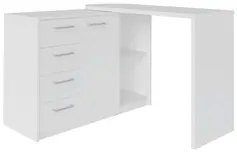 Mesa para Computador Escrivaninha Logan Web Branco - Artany
