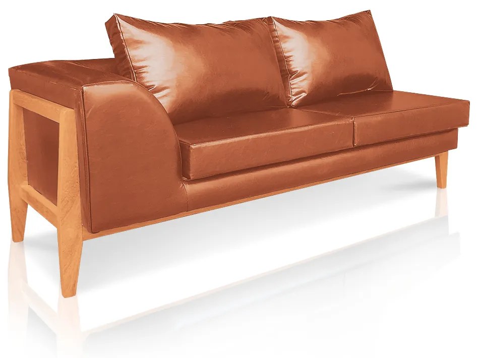SOFA 2 LUGARES JUDY CORANO BASE MADEIRA DROSSI - Nozes
