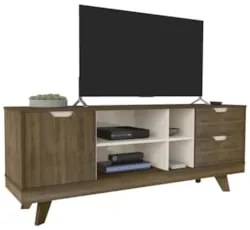 Rack Tv 65 Pol 160cm com 1 Porta Jaina Pinho/Off White A09 - Mpozenato