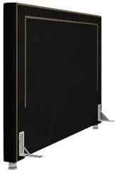 Cabeceira Cama Box Casal 140cm Mali Z37 Veludo Preto - Mpozenato