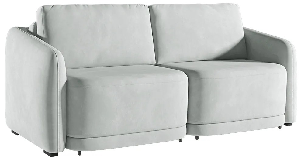 Sofá Cama Modulado Retrátil e Reclinável Decorativo Varsóvia 176cm Veludo Cinza G33 - Gran Belo