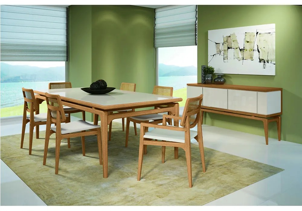Conjunto de Jantar Urubici 6 Lugares Móveis Rudnick -