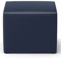 Poltrona de Amamentação Pés Madeira e Puff Lucy Z39  Sintético Azul Ma