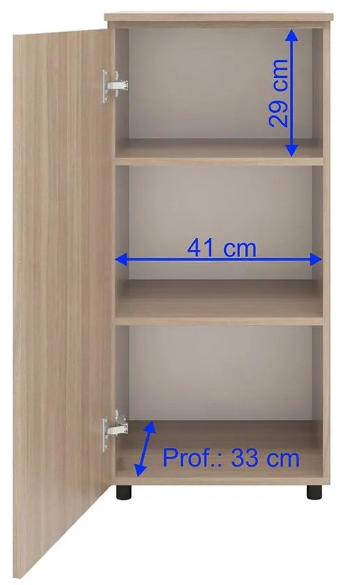 Armário Balcão Multiuso Porta Prateleiras Marrom Montana