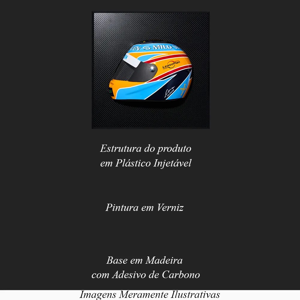 Quadro 3D Decorativo Helmet R26 FA Azul G53 - Gran Belo
