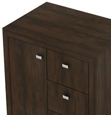 Armário 03 Gavetas e 01 Porta para Home Office ME4111 Rústico - Tecno